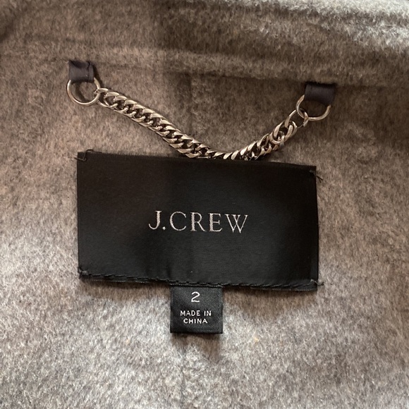 Women's J.Crew Leighton Blazer Jacket Double Faced Wool Size 2 Charcoal BJ930 - Picture 7 of 10